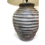 Lampa ceramiczna prążkowana Rustykalna z abażurem 90cm